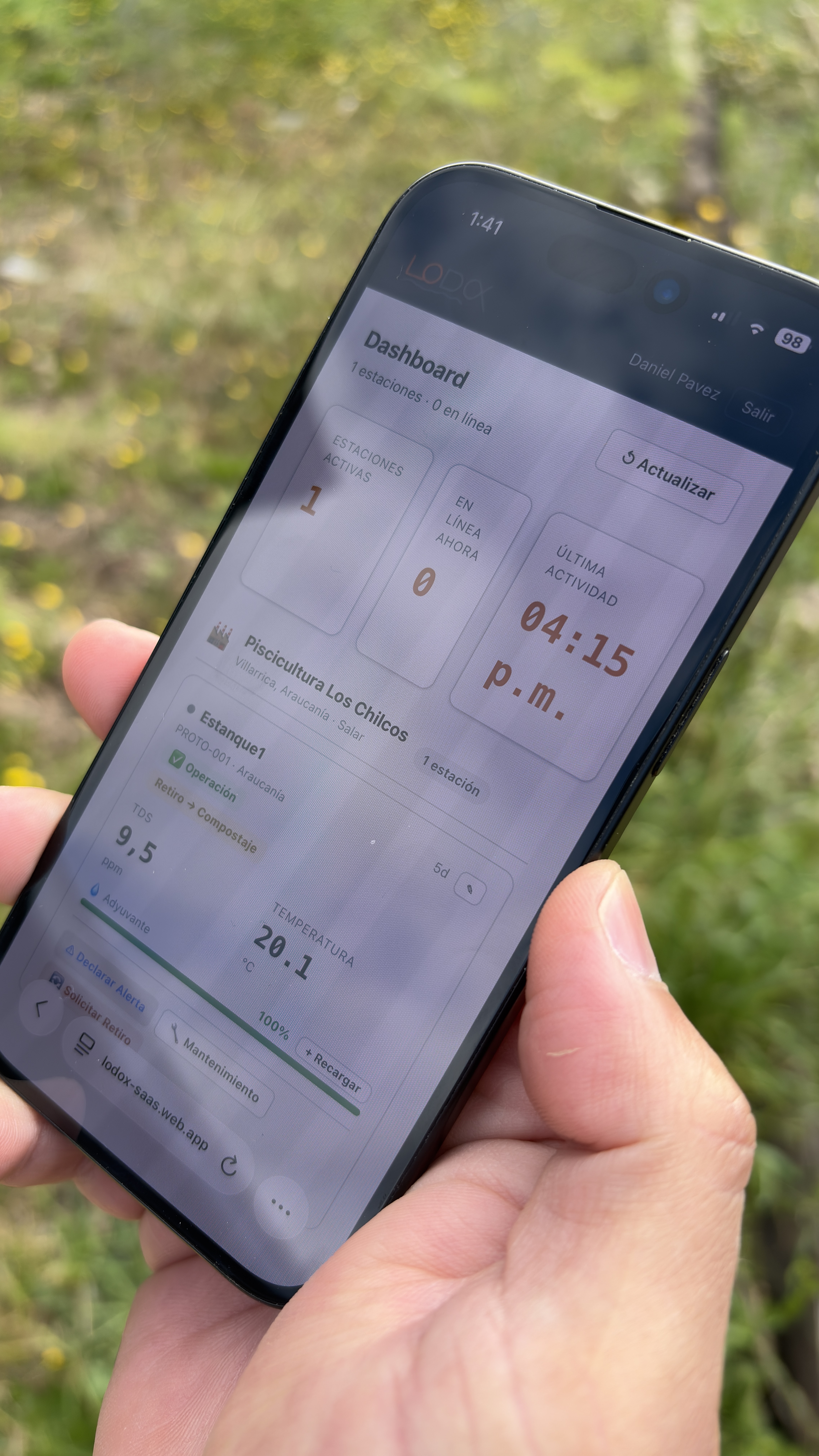 Dashboard Lodox-SaaS
